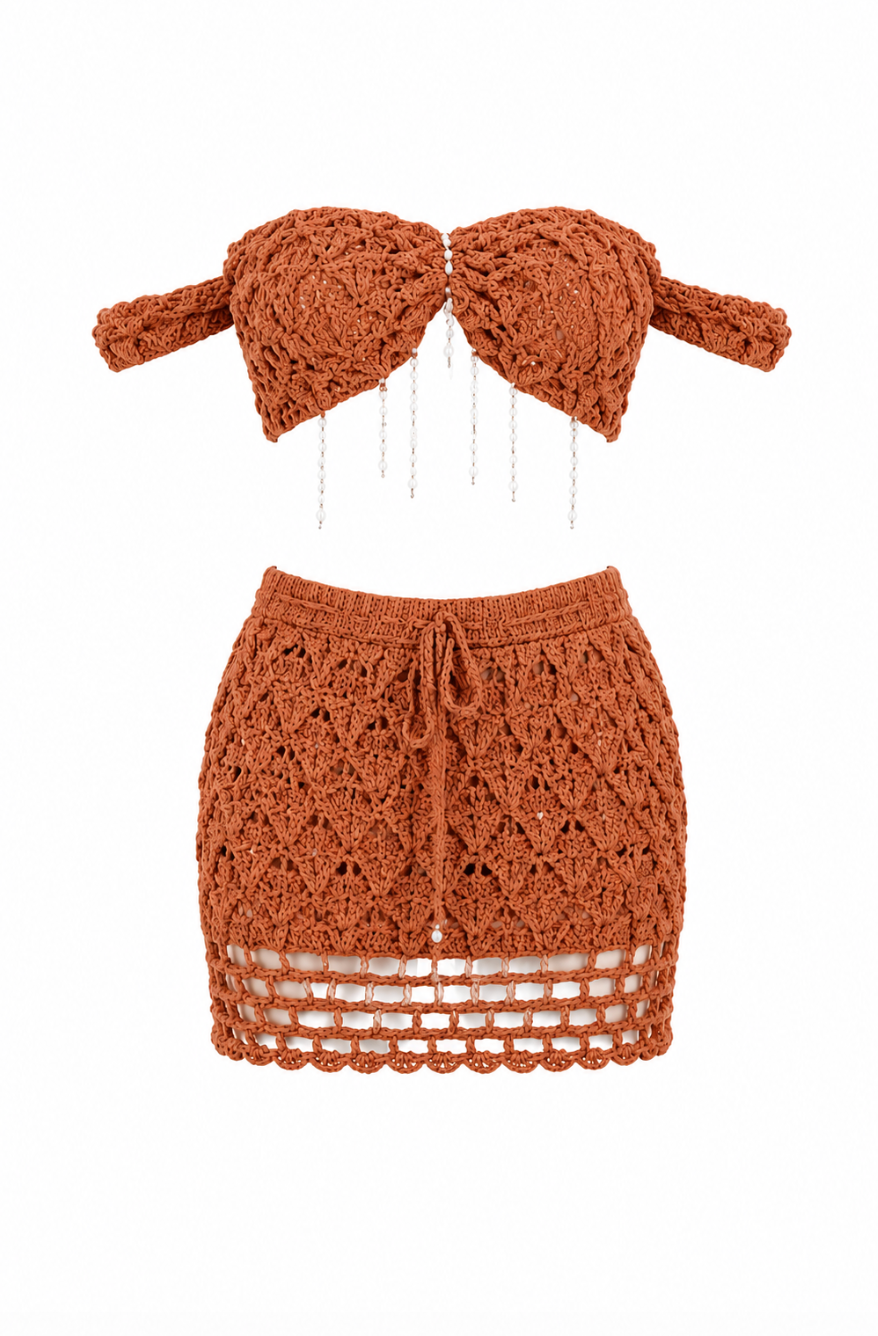 Peach Butterfly Set