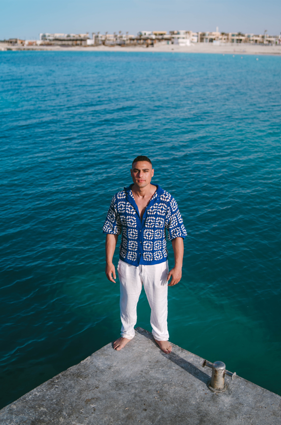 Blue Shirt Men