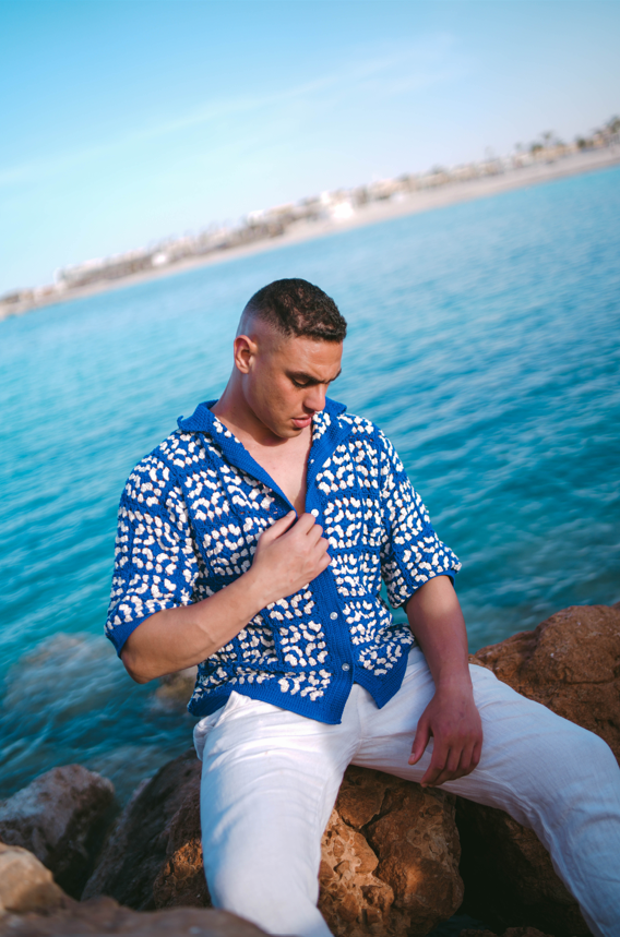 Blue Shirt Men