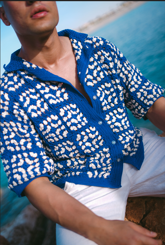 Blue Shirt Men