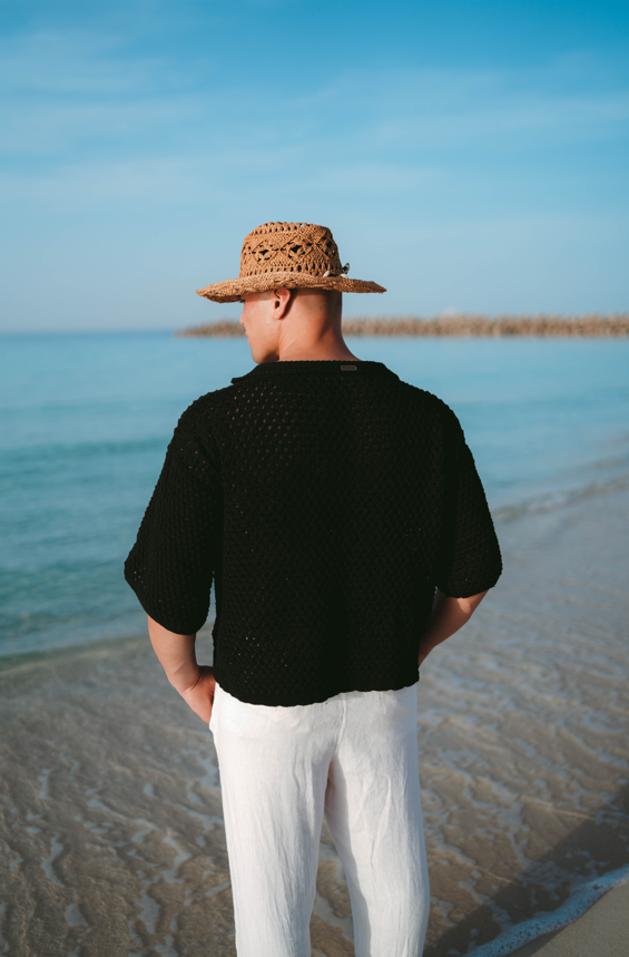 Black Robe Shirt Men