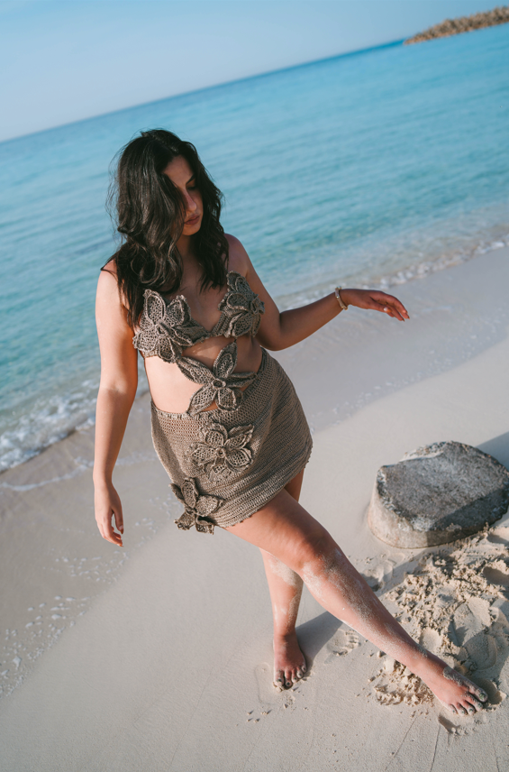 Golden Lily short Dress