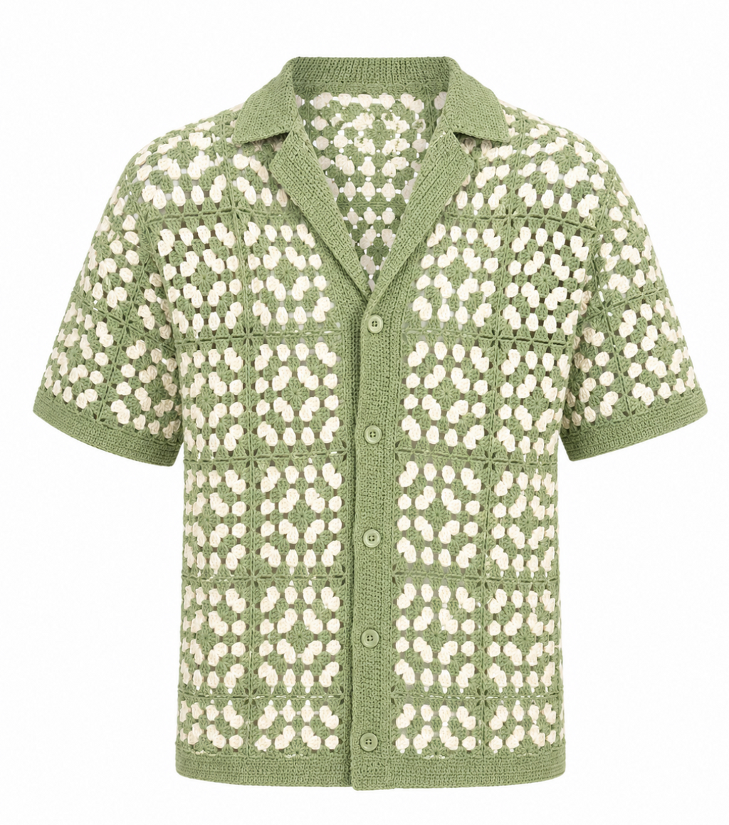 Green Shirt Men