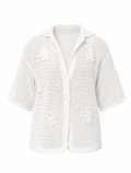 White Flower Shirt Men